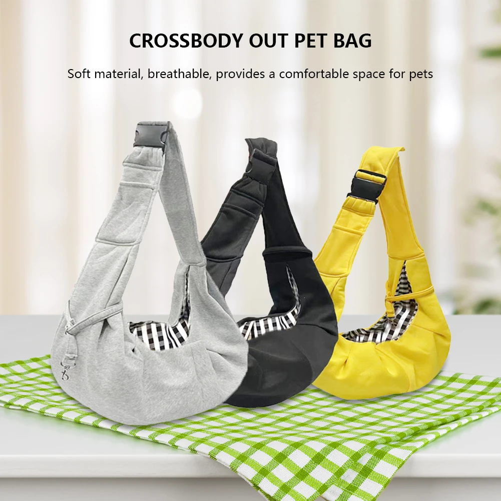 Pet Carrier Crossbody Bag Portable Pet Dog Sling Bag Comfortable Large