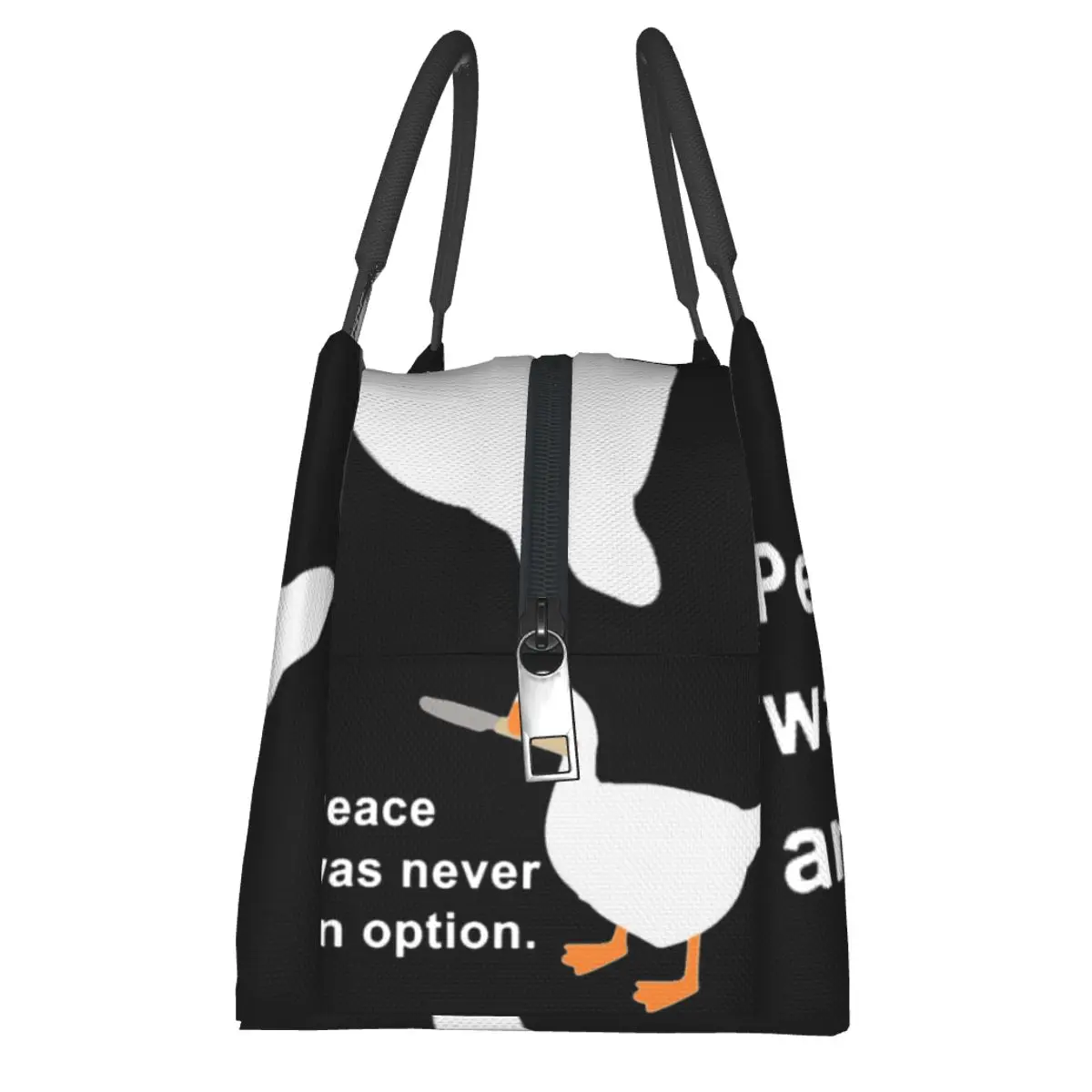 Peace Was Never An Option Portable insulation bag for Cooler Thermal Food Office Pinic Container