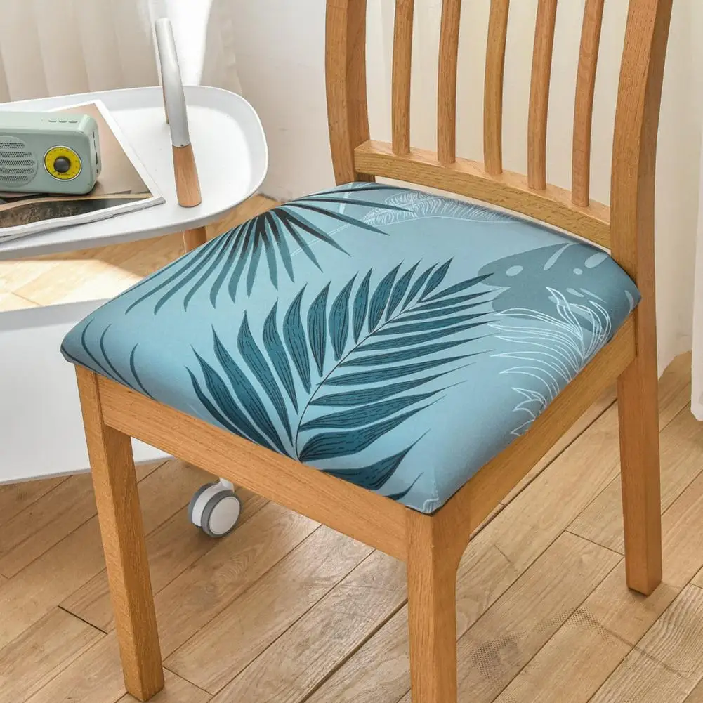 BeautifulDetachableSoftEasytoInstallPopularDiningChairSquareCushionProtectorCover