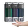 Liquid Soap Dispenser Pump Dispenser Wall Mount 320ML*3 Clear Bottle Dispenser for Kitchen Sink Bathroom Shower Gel Shampoo 1