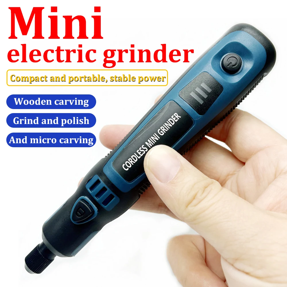 Mini Electric Grinder USB Cordless Rotary Tool Mini Electric Drill ...