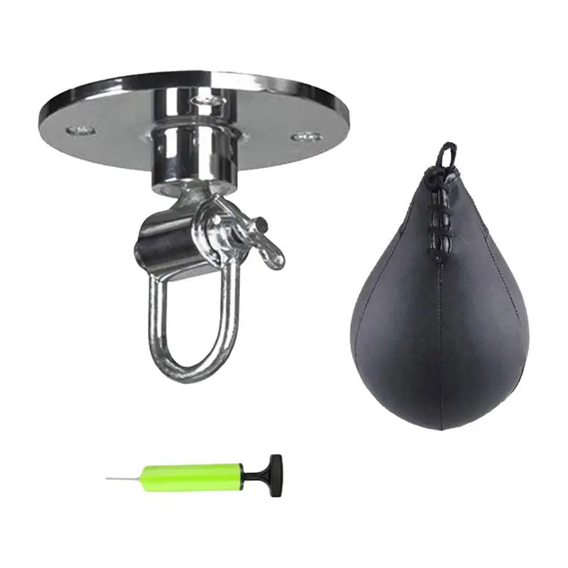 Pear-shaped Boxing Speed Ball With Hanging Swivel Bracket Punching Ball Hanging Boxing For Fitness Accssories