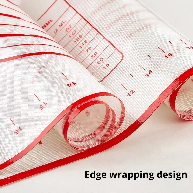 40X50CM Kneading Dough Mat Silicone Baking Mat Pizza Cake Dough Maker Kitchen Cooking Grill Gadgets Bakeware 1Pc