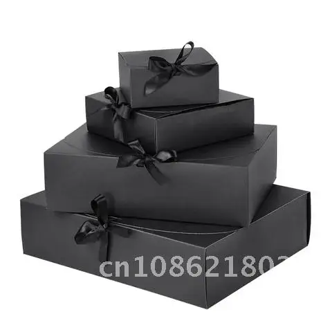 

5 Pieces of White Kraft Paper Gift Box Wedding Birthday Party Handmade Cookie Candy Storage Packaging Box Christmas Decoration