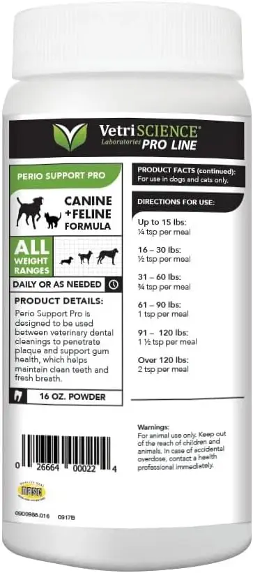 Support Pro-Dental Health Powder for Dogs & Cats-Supports Breath Freshening & Aids Against Dental Plaque
