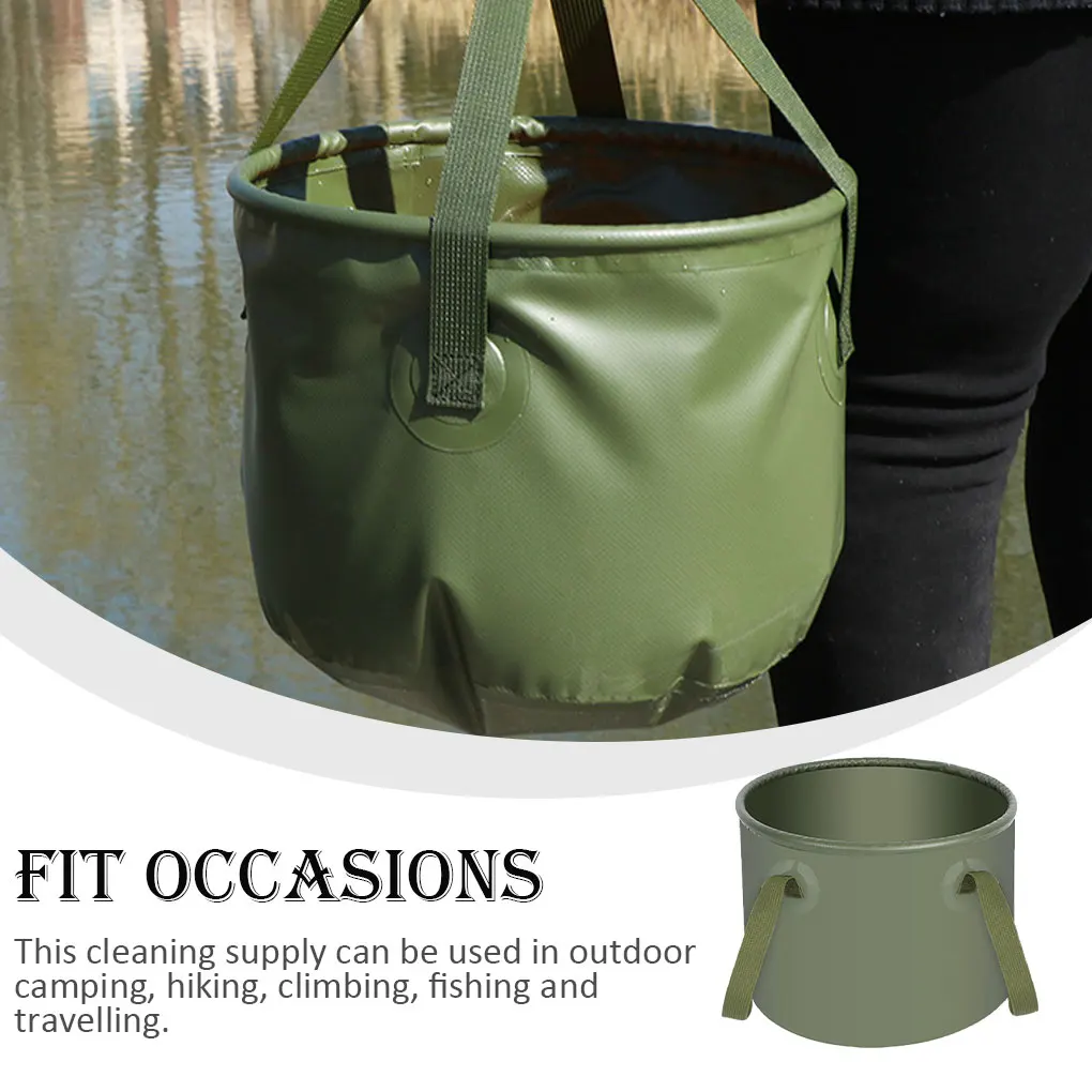 7L/13L/20L Waterproof Water Bags Folding Bucket Portable Outdoor Foldable Water Container Collapsible Fish Washbasin Bucket