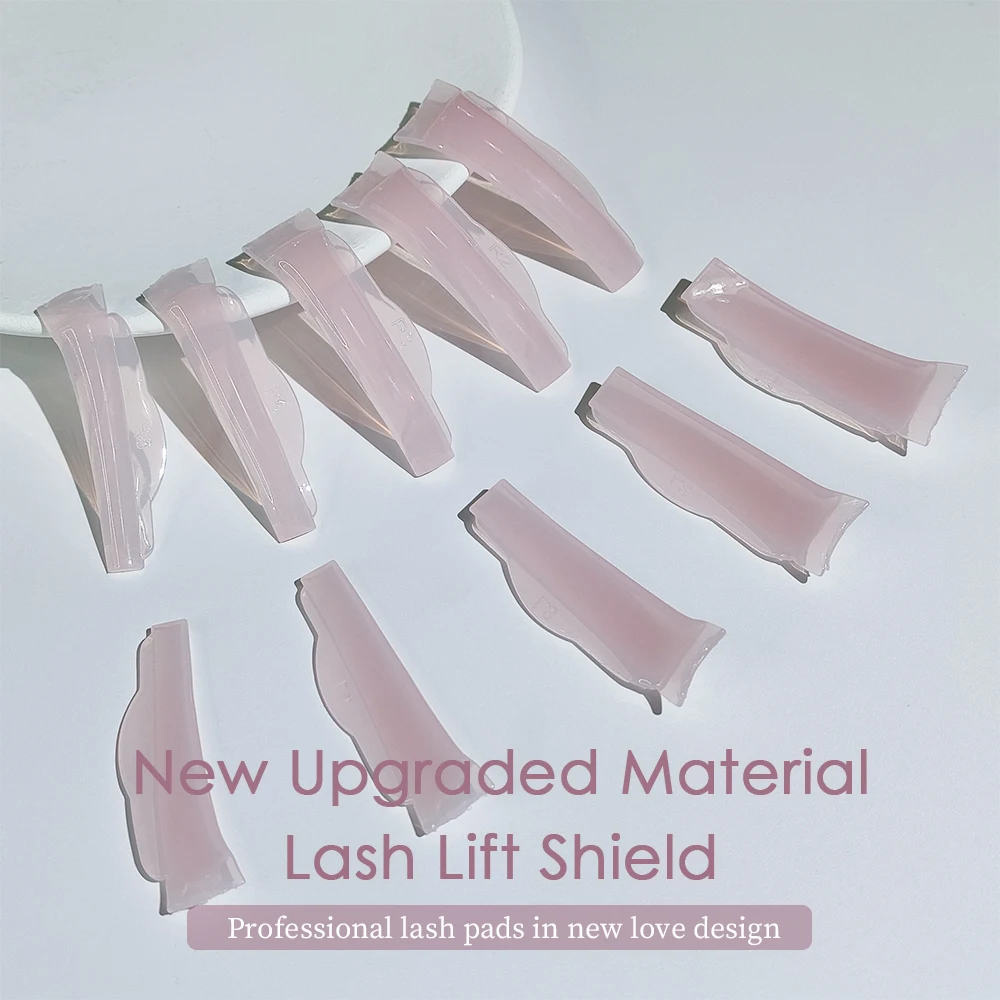 Lomansa 5 Pairs New C Curl Silicone Eyelash Perm Pads Sticky Lash Lift Pad Lifting 3D Eyelash Curler Accessories Makeup Tool