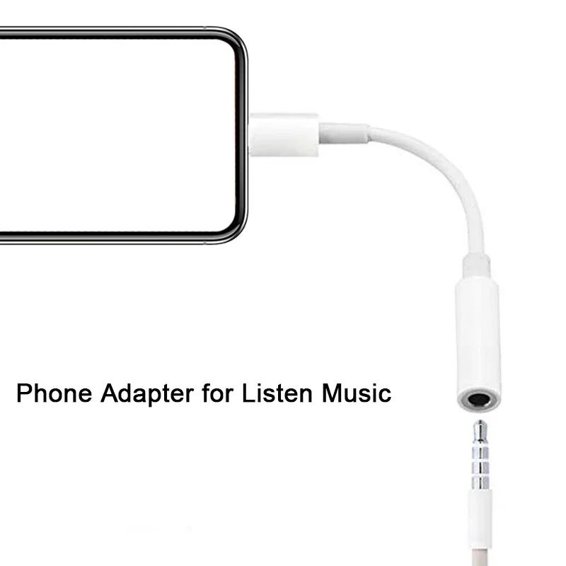 Jack Headphone Connector Converter 8pin to 3.5mm AUX Adapter iPhone 15 14 13 12 Pro Max Mini XS XR X Lighting to 3.5 mm lightning to headphone adapter 3.5mm audio adapter audio headphone adapter