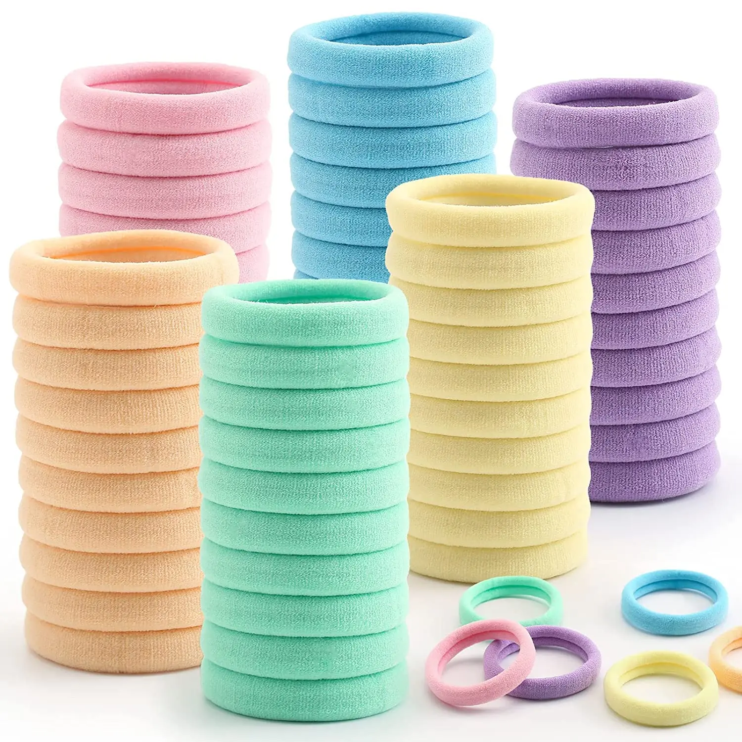 Bandeau élastique pour queue de cheval en nylon tressé pour la salle de sport et les sports nautiques
