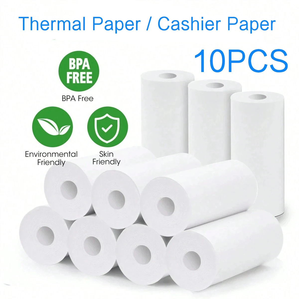Thermal Cash Register Paper Thermal Paper 57x30mm High quality Cash Register POS Receipt Paper for Credit Card Machine 10PCS BPA Free Thermal printer paper