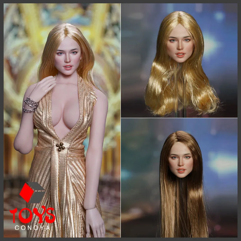 

2023 Q4 SUPER DUCK SDH048 Ana de Armas Head Sculpt Hair Carving Model Fit 12-inch TBLeague Female Suntan Action Figure Body