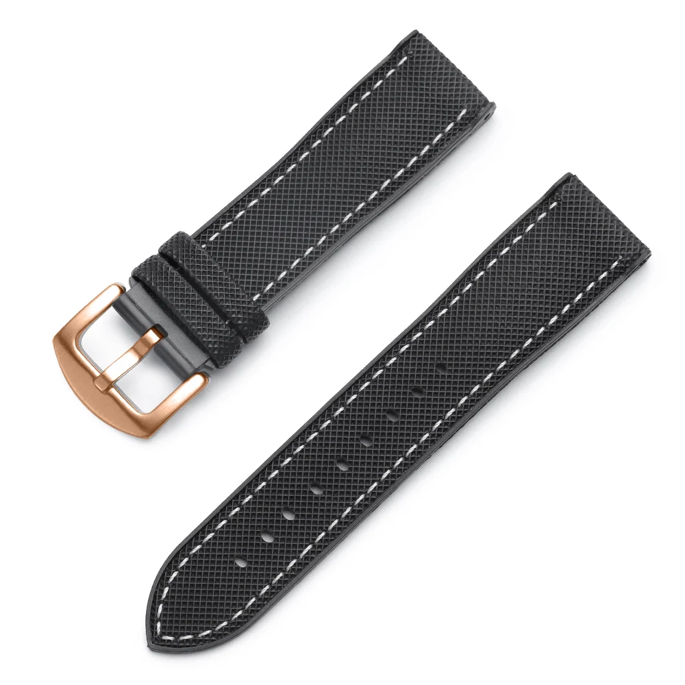 Versatile Canvas Nylon Waterproof Watch Strap - Sport & Business Style