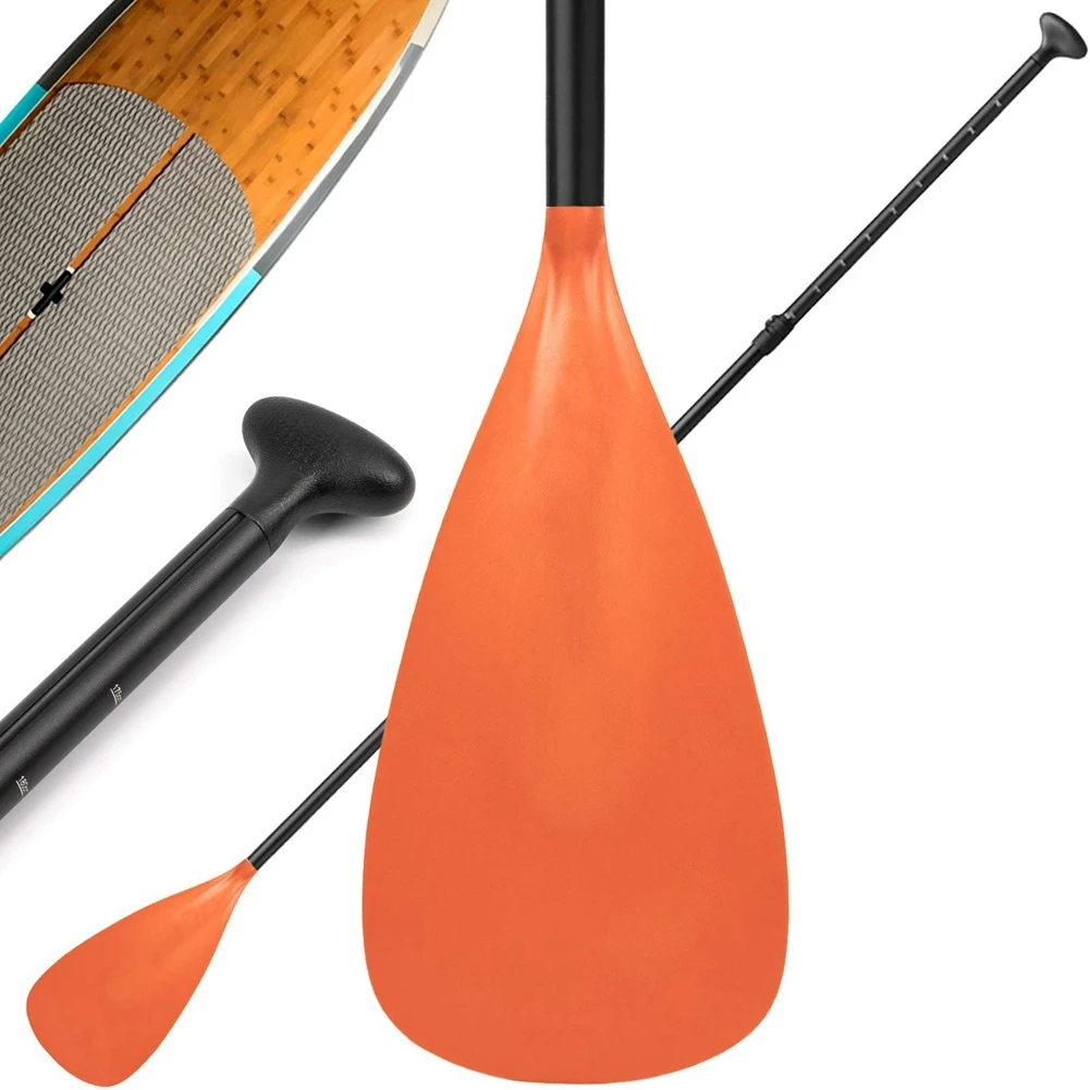 

Adjustable Stand Up Paddle Board Paddle with Unique Lock Design Floating Alloy Shaft Paddleboard Paddle,Orange