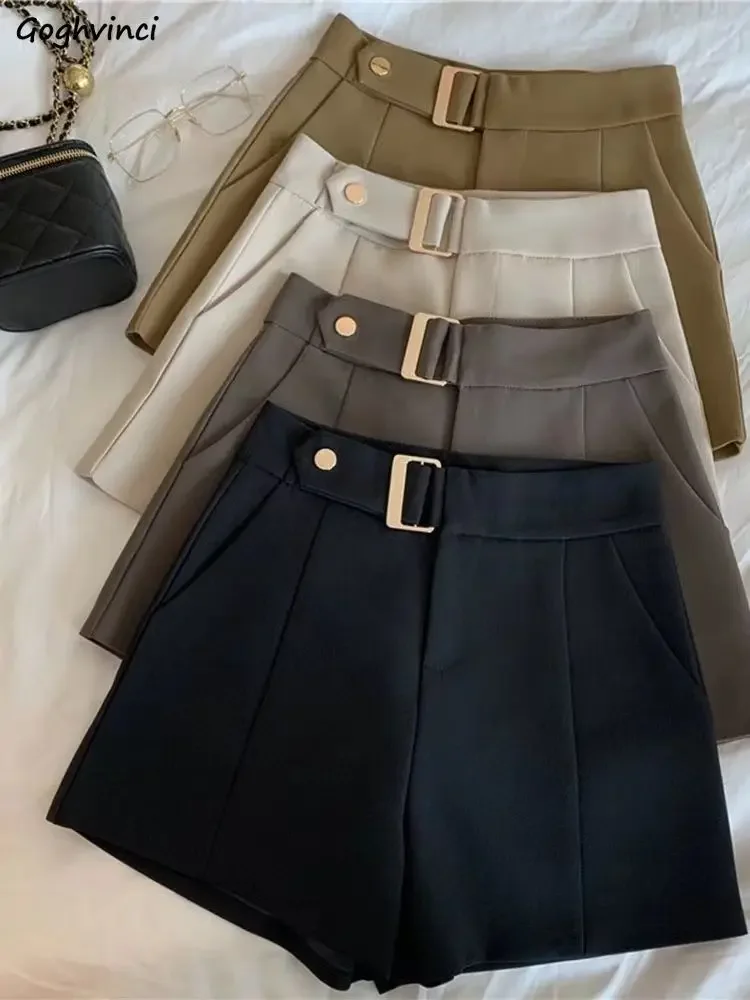 New Autumn Winter Woolen Korean Chic High Waist Shorts Women 2025 Shorts
