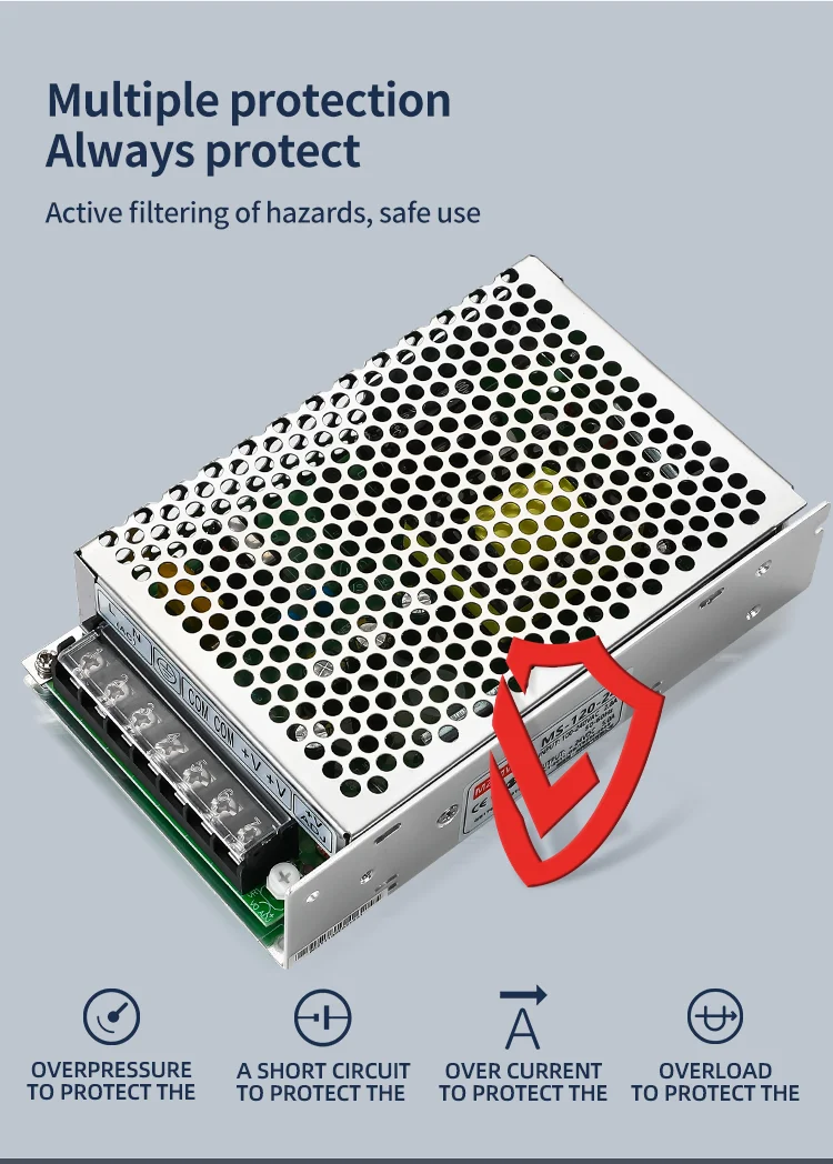 MZMW MS120 S120 Series Switching Power Supply 120W 5V 12V 15V 24V 36V 48v AC/DC Single Output Transformer Power Adapter SMPS 6 S438e37206df14b34b4a819e743ac7a72M