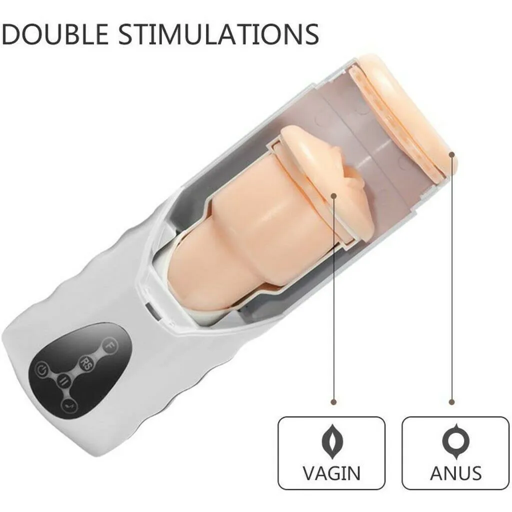 Fully Automatic Male Masturbator Cup Ejaculation Realistic Powerful Auto Sucking Channel Pocket Pussy Real Vagina Toys for Men S438e39ee9d1f43209524a12991dc51638