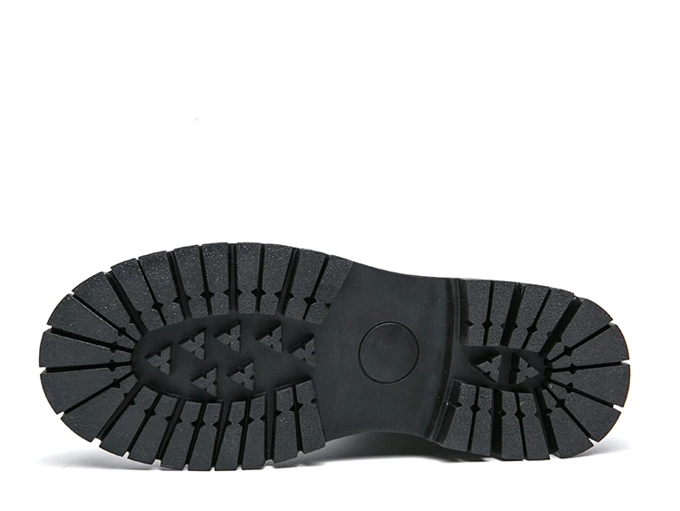 Marke Klassische Schwarze Plattform Stiefel Männer Hohe Ferse Höhe Erhöhen Leder Ankle Chelsea Stiefel Männer Dicke Sohle Motorrad Stiefel – Detail 8