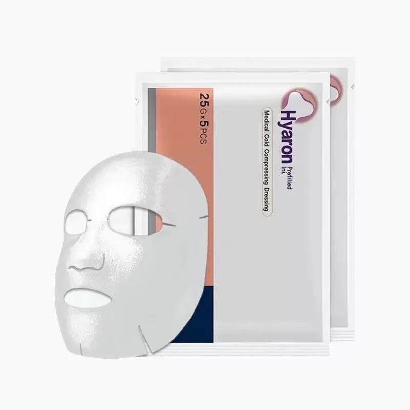 

2023 Hyaron Natural Cold Compressing Dressing Repair Facial Mask After IPL Laser Therapy Renewal Hydrating