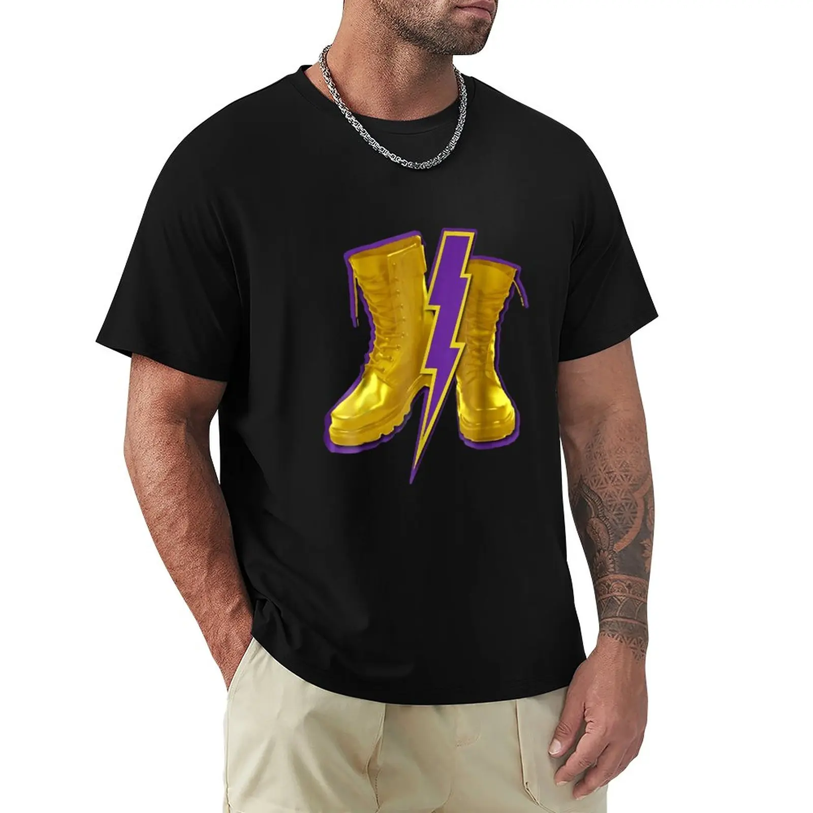 Mens Omega Gold Purple Q Psi Phi Army Boots T-Shirt Customs Design Your Own Camicetta Summer Top T Shirt Men