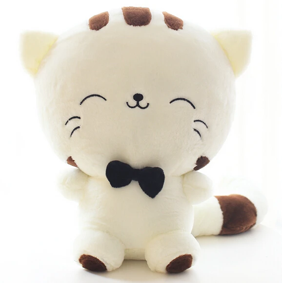 20CM Cute Kawaii Cat with Bow Plush Dolls Toys Gift Stuffed Soft Doll Cushion Sofa Pillow Gifts Xmas Gift Party Decor 1