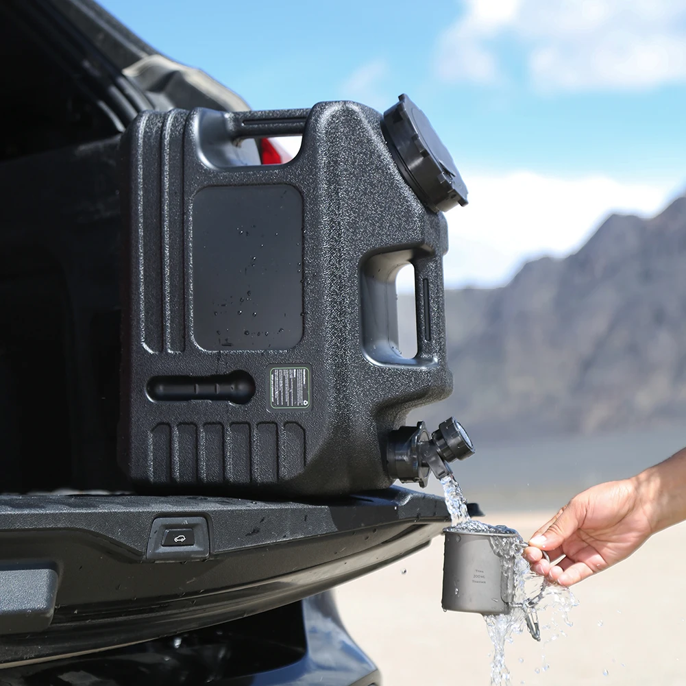 13L Camping Water Jug Water Pump Faucet Camping Water Container Emergency Water Tank for Outdoor Hiking Camping Picnic Supplies