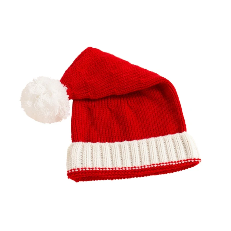 Cute Adult Kids Soft Beanie Santa Hat Christmas Knitted Hat New Year Party Kids Gift Navidad Noel Xmas Decoration 2022