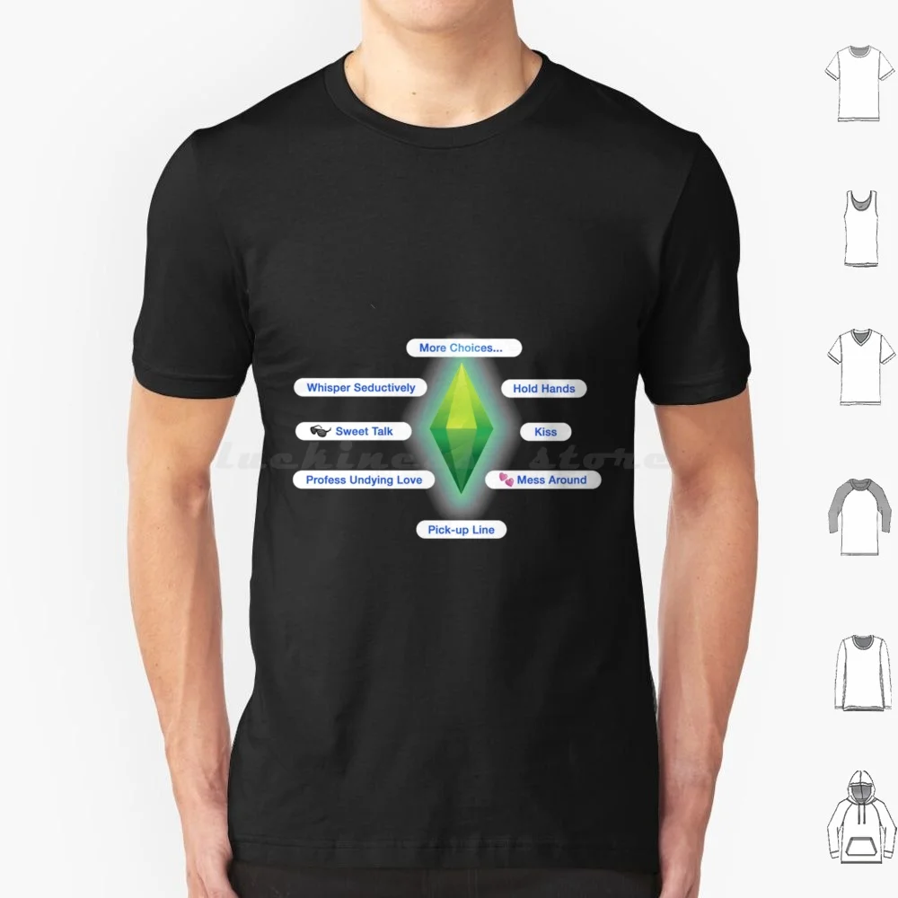 The Sims-Interactions T Shirt 6Xl Cotton Cool Tee Sims The Sims Sims 4 The Sims 4 Plumbob Sims 3 Gaming The Sims 3 Videogiochi