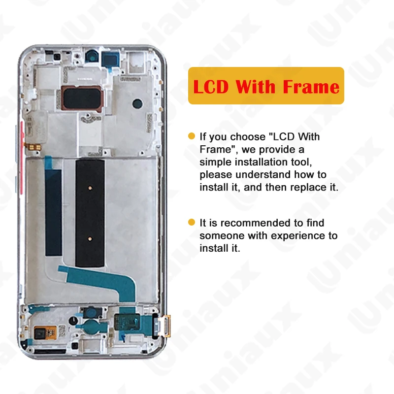 Pantalla Completa con Marco Azul para Xiaomi Mi 10 Lite 5G, M2002J9G