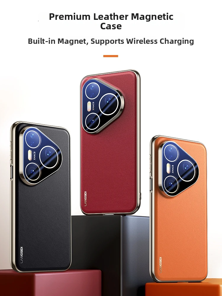 Magnetic Wireless Charging Case with Full Protection and Glass Lens Cover