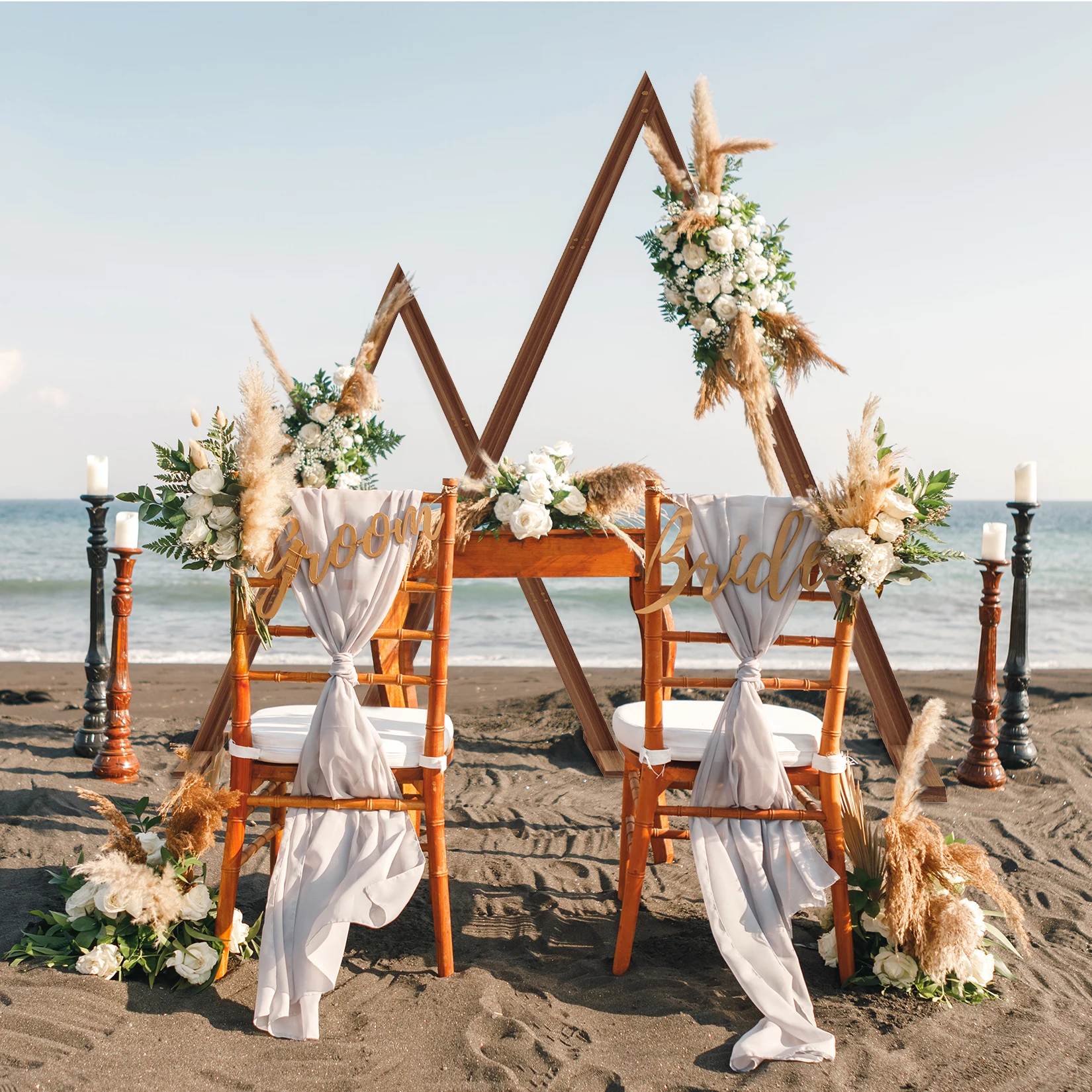 Wooden Wedding Arch Stand 2 Pack for Outdoor Garden Plants Party Venue wedding arch stand