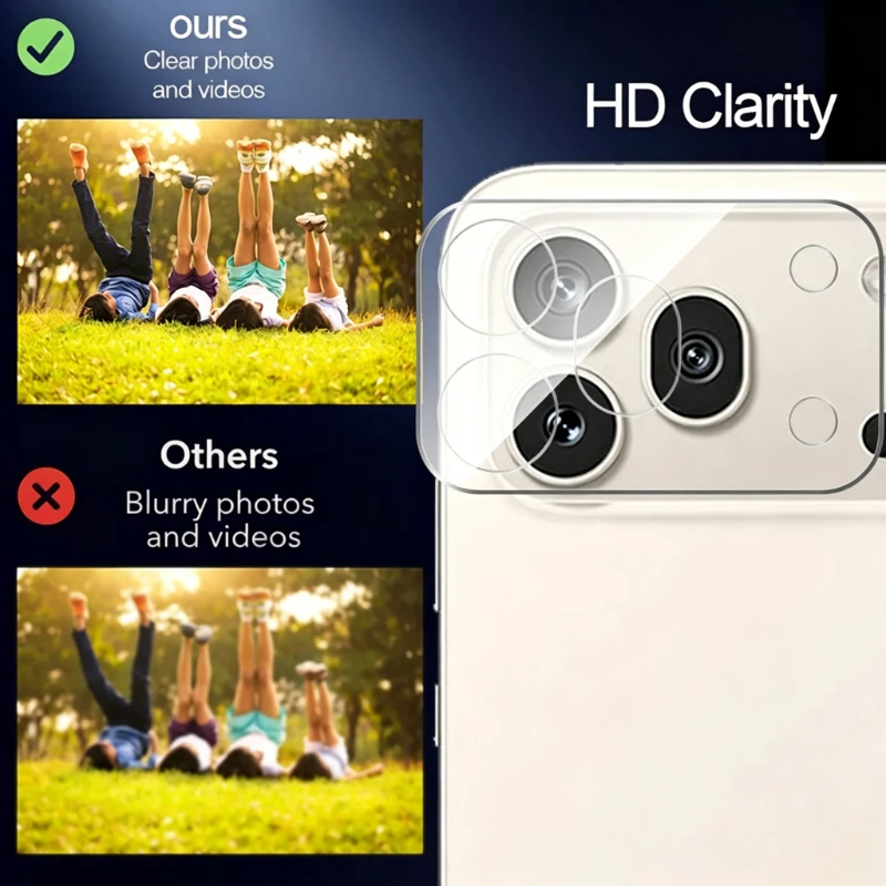 Honor 600 Series Case with HD Camera Protector and Tempered Glass Lens Cover