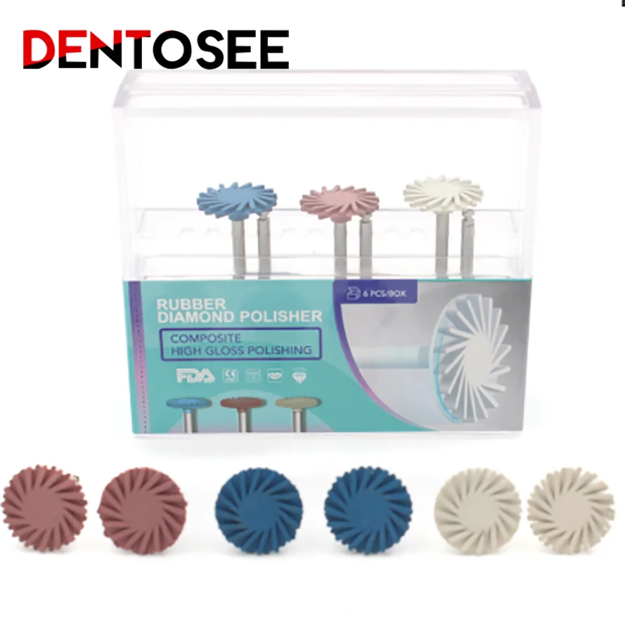 

6Pcs Dental Composite Polishing Diamond System RA Disc Oral Hygiene Teeth Polishing Kits Dentist Polishing Head