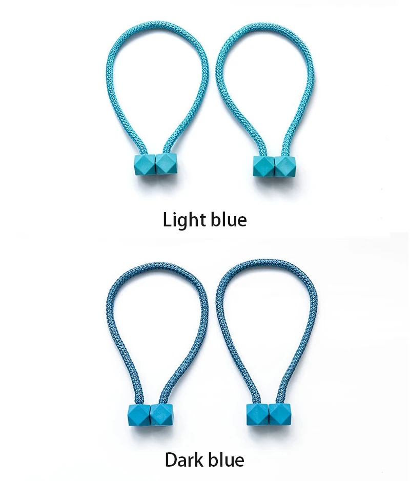 Magnetic Curtain Tie Rope Backs Holdbacks Buckle Clips Accessory Rods Accessoires Hook Holder Home Decorations Binding Rope 6