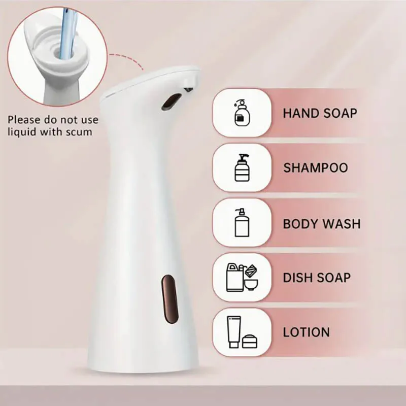 Automatic Sensor Soap Dispenser Abs Waterproof Hand Soap Sensor Bathroom Smart Wash Handpiece soap dispenser soap pump soap dispenser head