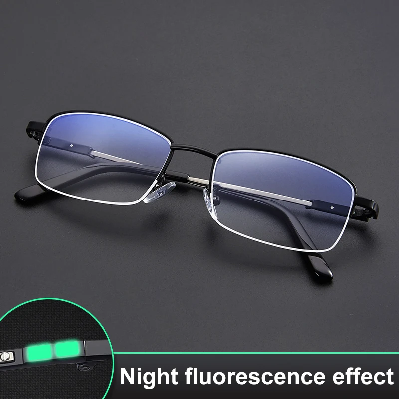 

Reading Glasses for Both Far and Near Use Fluorescent Design Intelligent Zoom Anti Radiation and Anti Blue Presbyopic Glasses