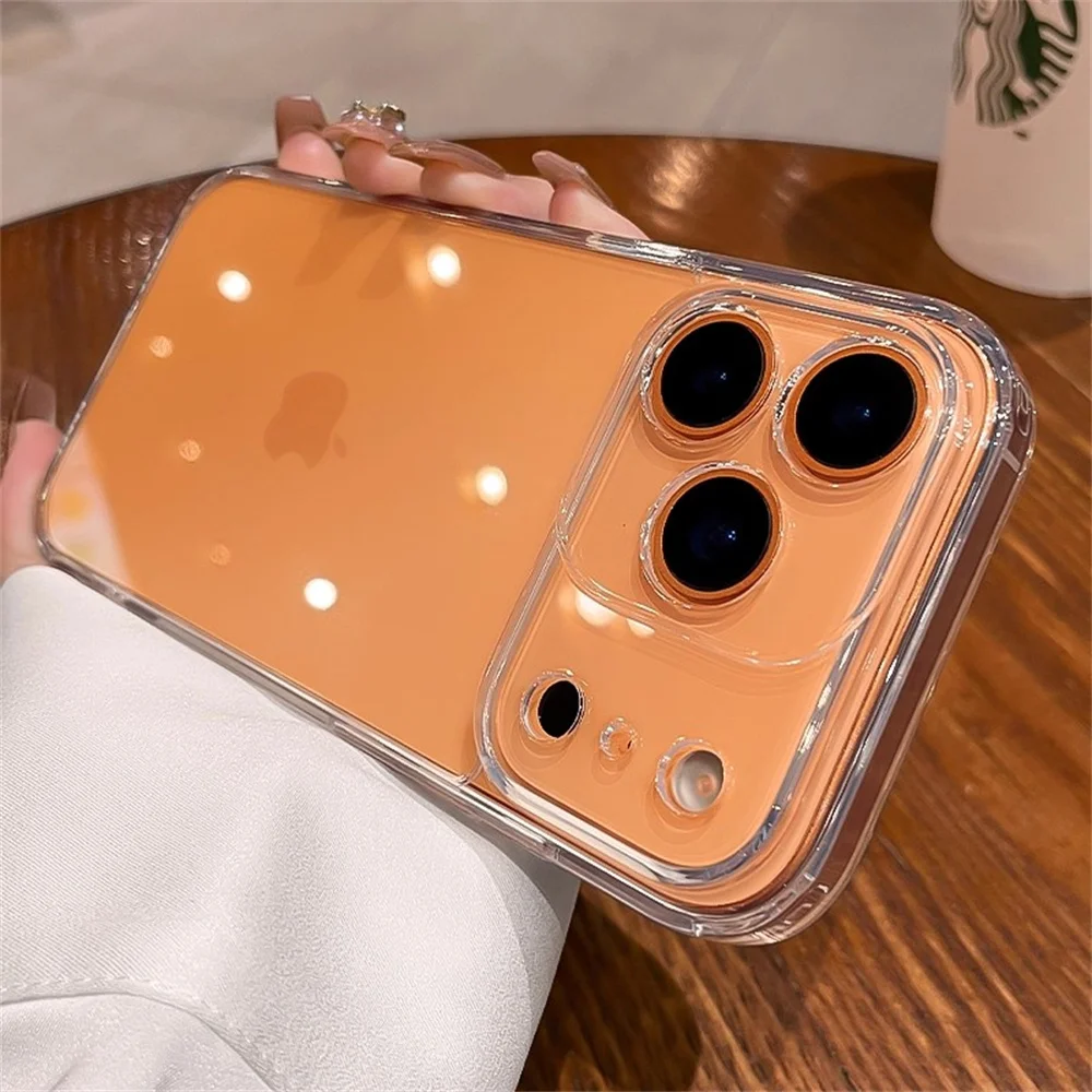 Ultimate Transparent Phone Case with Lens Protector and Shockproof Bumper Cover