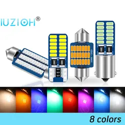 IUZIOH 1x Read Festoon 28 31 36 39 41 MM Car Interior Bulb T10 Led WY5W W5W BA9S SV8.5 C5W C10W T4W Trunk Tail Signal Lamp Light