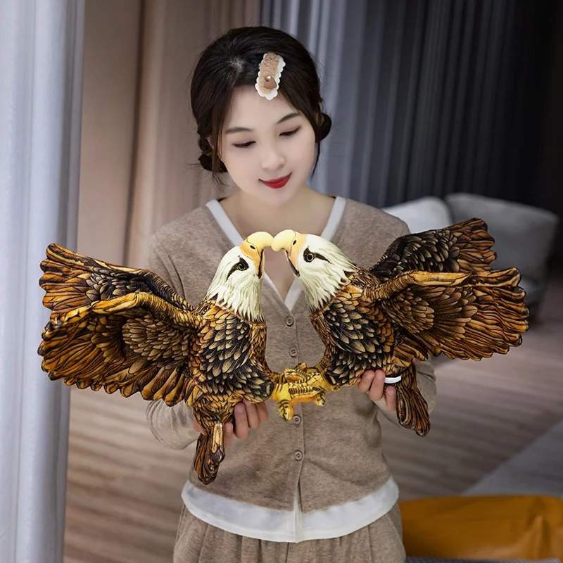 Hot 1pc 30cm Simulation Plush Toy Prairie Eagle Plush Toy Soft Cotton Doll Realistic Animal For Boyfriend Birthday Gift