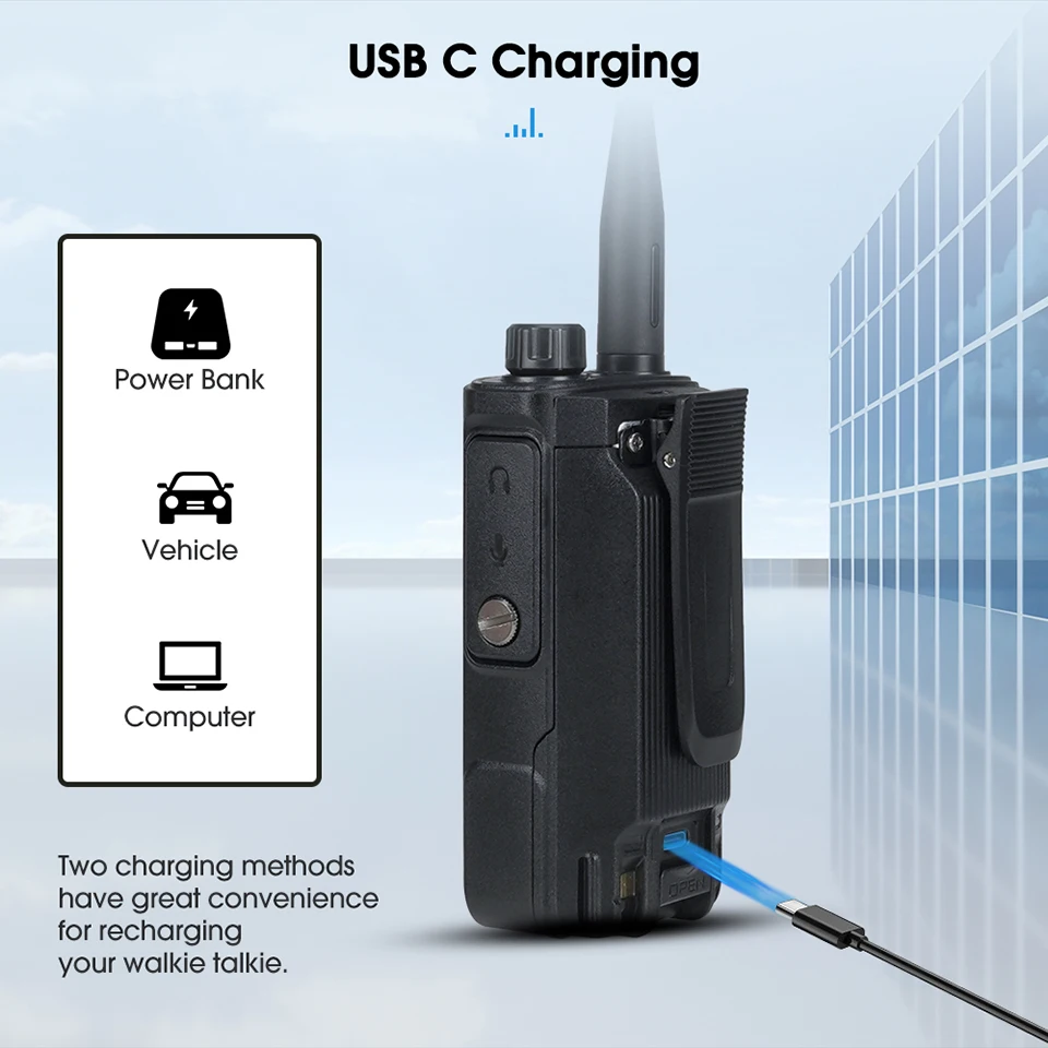 Retevis RA89 Walkie Talkie Ham radio FM VHF UHF Communication Radio Walkie Talkie Long Range IP68 Waterproof Type-C Transceiver 4