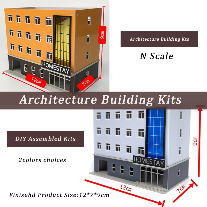 1150 Miniature Architecture Building N Scale Layout Plastic Assembled