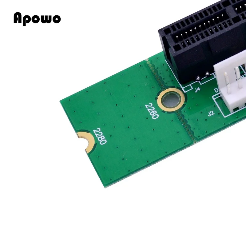 Adaptador de Cartão de Riser Chave para Conversor Fêmea com Cabo de Alimentação para Pci M.2 para Pci-e x1 a X16 Ngff Macho Express 4x 1x m2 m - Image 3