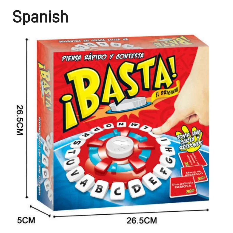 Educational Table Toys English Spanish TAPPLE Alphabet Game Parent-child Interactive Turntable Toy Family Game Christmas Gift 6