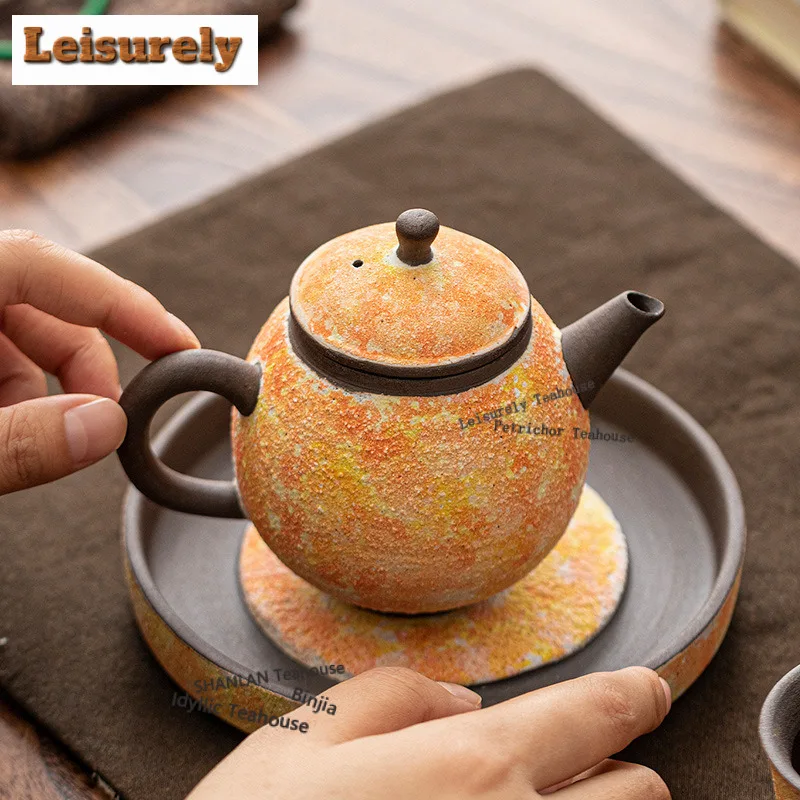 185ML Mineral Rocks Dragon Egg Teapot Aesthetic Tea Infuser Pot Tea Maker Kettle With Ball Hole Oolong Tea For Tea Supplies Gift