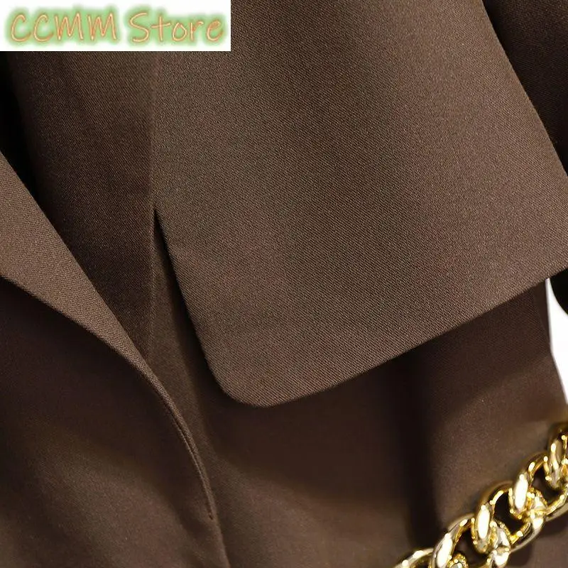 New Spring Autumn Korean Fashion Loose Fitting Suit Top Women's Foreigner Style Waist Shrinking Slim Coat