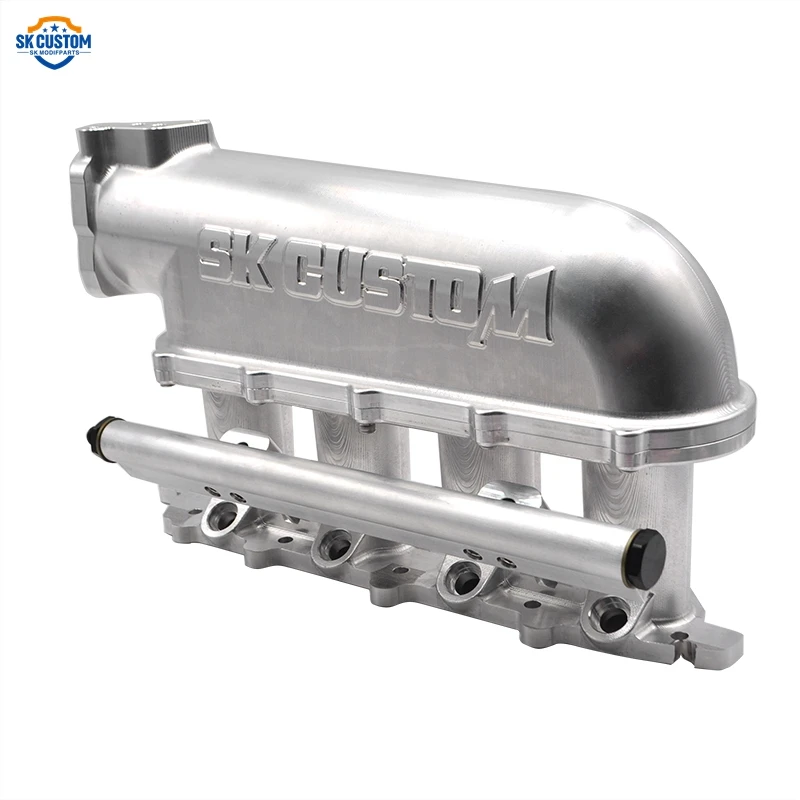 70mm CNC Billet Aluminum Intake Manifold For Mitsubishi 4G93 Engine Racing