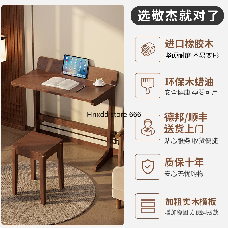 All solid wood small table desk household simple sofa side table living room mini coffee