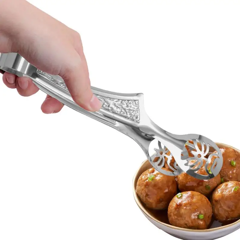 Metal Tongs Food Tongs Non-Slip Grip Barbeque Kitchen Tong Heavy Duty Metal Locking Perfect For Food Salad And BBQ