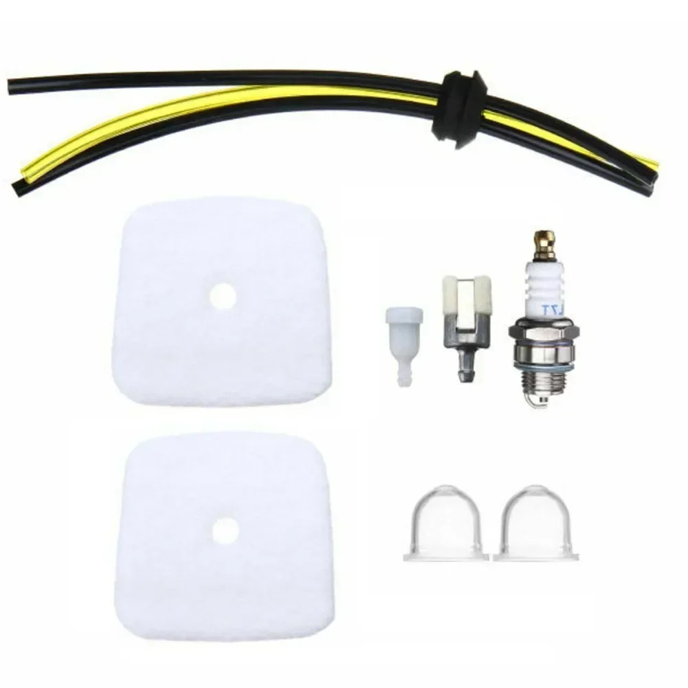 Fuel Line Spark Plug Air Filters Primer Pump Service Set For Echo SRM2100 SRM 2400 Brushcutter Grass Trimmer Part