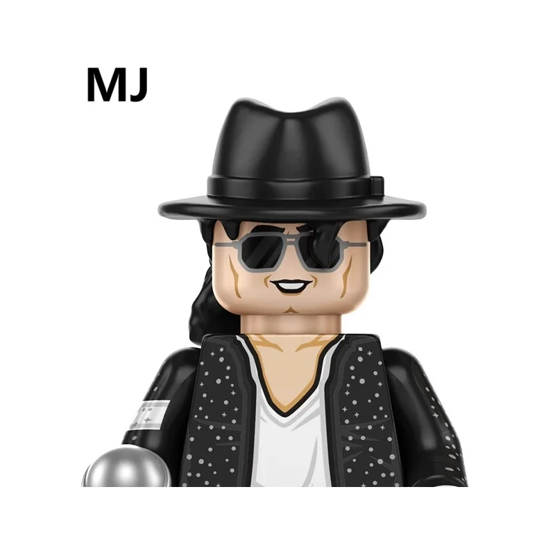 킹 오르 팝 MJ 빌딩 블록 마이클 미니 액션 피규어 장난감