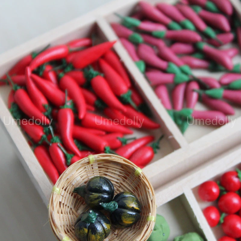1:12 Scale Miniature Vegetatble Mini Corn Carrot Pretend Food Toys for OB11 BJD Doll Kitchen Supermarket Toy